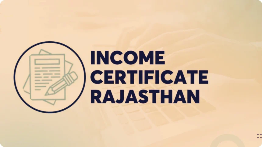 income certificate rajasthan